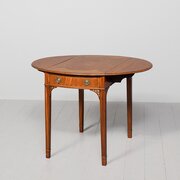 George III Satinwood Inlaid Pembroke Table