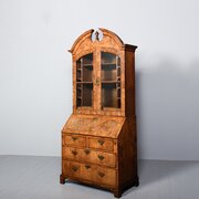 George II Walnut Bureau Bookcase