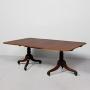 George IV Mahogany Twin Pillar Dining Table 
