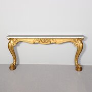 George IV Marble-Topped Gilt Console Table 