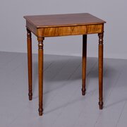 George IV Neat-sized Mahogany Side Table With Frieze Drawer