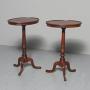 Georgian Pr of Mahogany Occl Tables from Dunrobin Castle