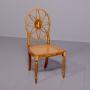 Hand Painted Side Chair in Satinwood