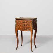 Kingwood, Amaranth, And Marquetry Petite Commode 