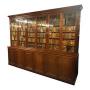 Large George III Style Mahogany Cabinet Bookcase