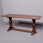 Large Jacobean Style Oak Refectory Table