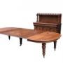 Large Oak Dining Table & Matching Leaf Holder