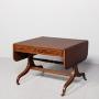 Large Regency Inlaid Mahogany Sofa Table