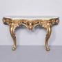 Large Victorian Gilded Marble Top Console Table