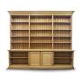 Large Victorian Oak Open Bookcase