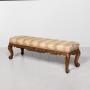 Large carved mahogany stool by Robert Strahan of Dublin