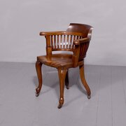 Late Victorian Mahogany Office Chair