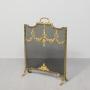 Louis XV style Cast Brass and Mesh Fire Screen