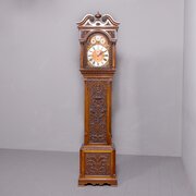 Magnificent Carved Oak Late Victorian Brass - Face