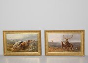 Magnificent Large Highland Scene Oil Paintings