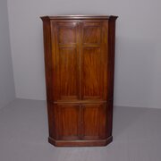 Mahogany Floor Standing Double Corner Cabinet