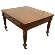 Mahogany Library Table Or Pull Out Table After Gillows