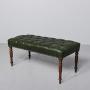 Mahogany framed Regency long bench / stool