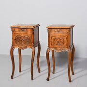 Marble Top Freestanding Bedside Cabinets