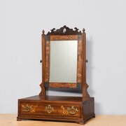 Marquetry-inlaid Walnut Dutch Dressing Mirror
