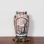 Meiji Period Imari Vase on Cast Brass Base