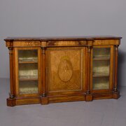 MidVictorian Inlaid Walnut Credenza