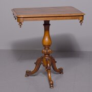 Mid-Victorian Figured Walnut Occasional Table 