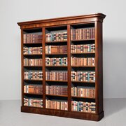Mid-Victorian Mahogany Three Section, Bookcase
