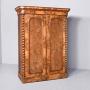 Mid Victorian Burr Walnut Two Door Wardrobe
