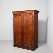Mid Victorian Two-door Mahogany Wardrobe 