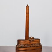 Monumental George IV Carved Mahogany Plate Stand 