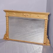 Neat Size Regency Gilded Overmantel Mirror