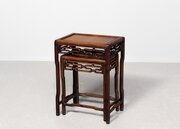 Neat-sized Pair Of Chinese Hongmu Nest Of Tables