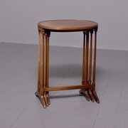 Nest of Three Georgian Style Occasional Tables