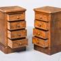 Pair  Burr Walnut