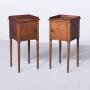 Pair of George III Mahogany Bedside Cabinets