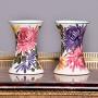 Pair of Hand Painted Wemyss Beaker Vases