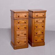 Pair of MidVictorian Mahogany Chest of Drawers