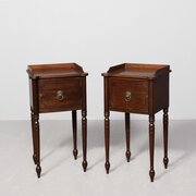 Pair Of Regency Style Mahogany Bedside Cabinets