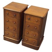 Pair Of Victorian Mahogany Bedsides