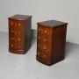 Pair of Victorian Mahogany Bow  Front Bedside Cabinets 