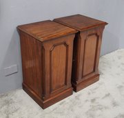 Pair Of Victorian Mahogany Lockers