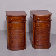 Pair of Victorian Small Mahogany Chest of Drawers