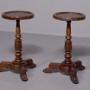 Pair of William 4th carved occasional tables