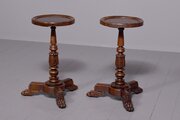 Pair Of William 4th Carved Occasional Tables