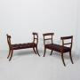 Pair of William 4th mahogany window seats 