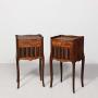 Pair Of Inlaid Kingwood Side Tables