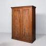 Quality, George IV mahogany two-door wardrobe.