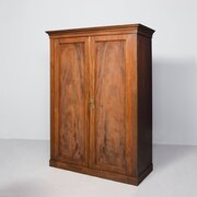 Quality, George IV Mahogany Two-door Wardrobe.