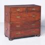 Quality Mid Victorian Two-Part Military Chest